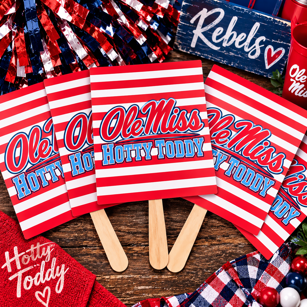Ole Miss Hotty Toddy Spirit Fan