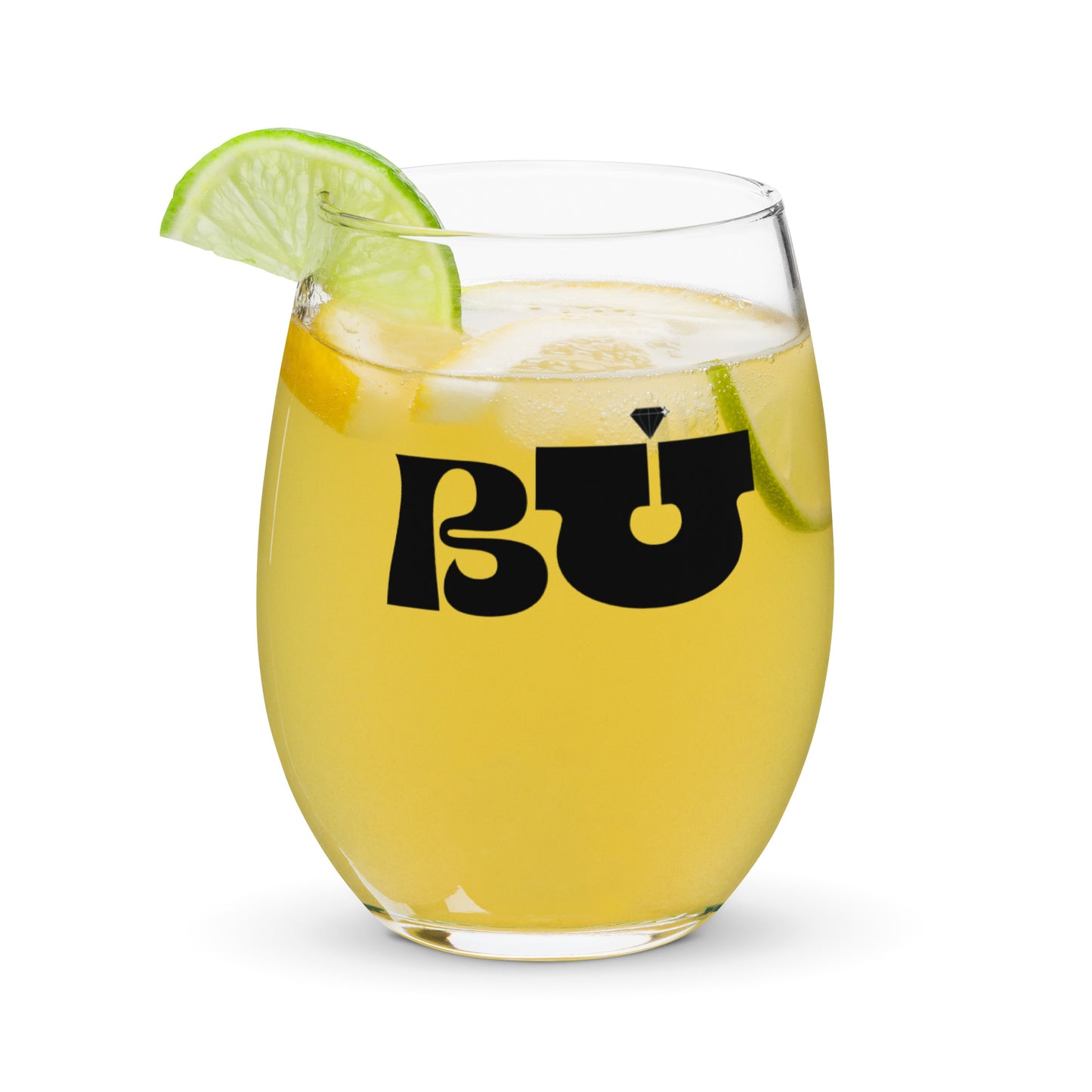 BU Stemless wine glass