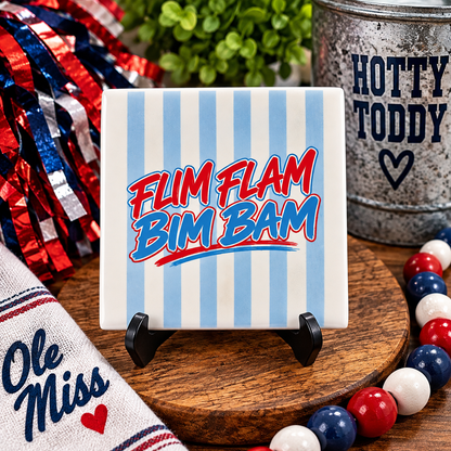 FLIM FLAM BIM BAM Ole Miss Coaster