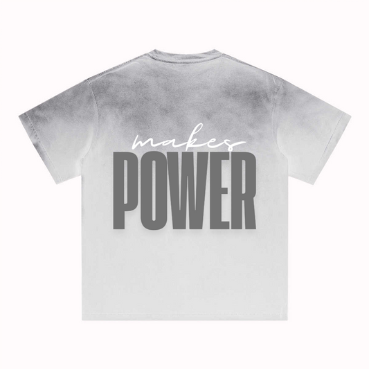 Out of da B Pressure makes Power  Washed Gradient T-Shirt