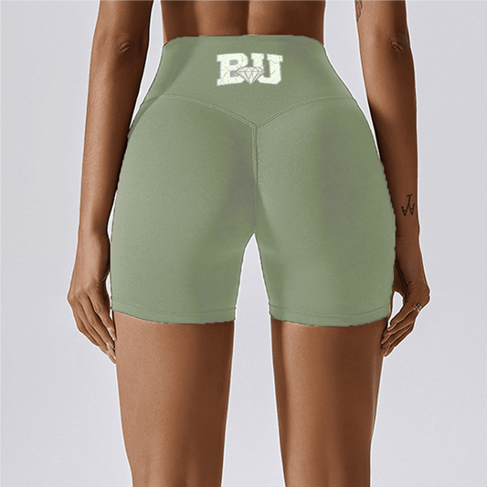 BU Cloud Feel High-Waisted Compression Yoga Shorts