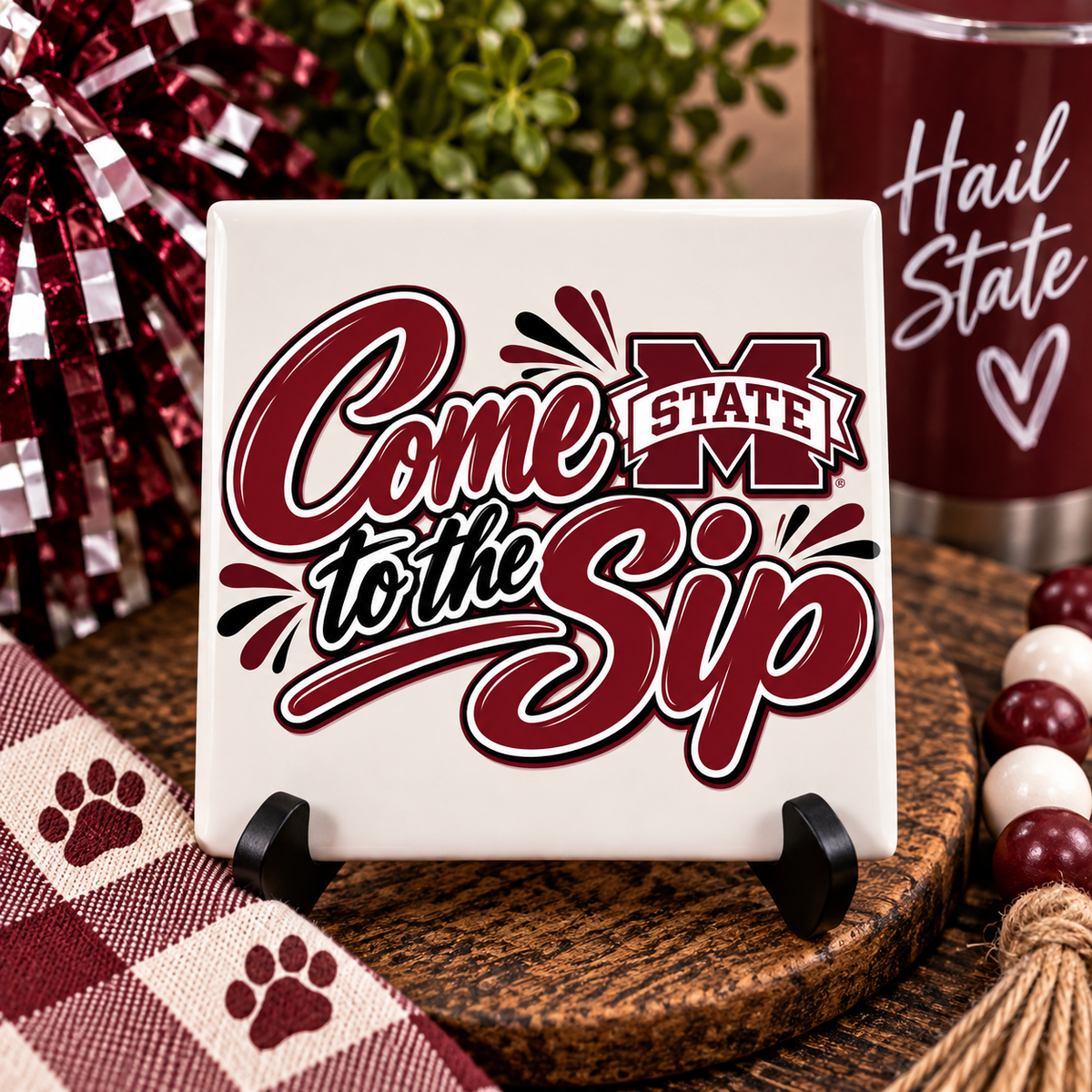 Mississippi State “Come to the Sip” Coaster