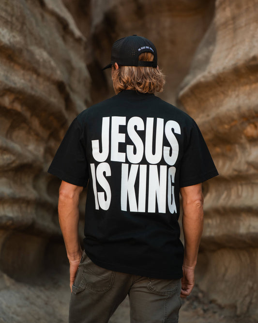 'Jesus is King' Black Tee