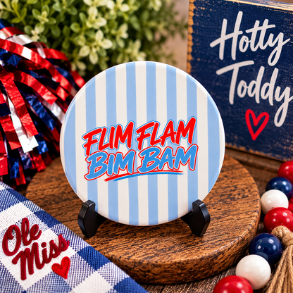 FLIM FLAM BIM BAM Ole Miss Coaster