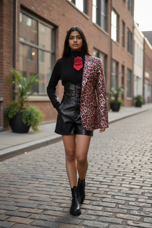 Leapord Print Blazer